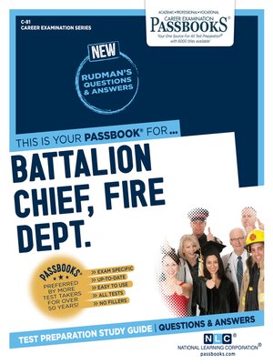 cover image of Battalion Chief, Fire Department